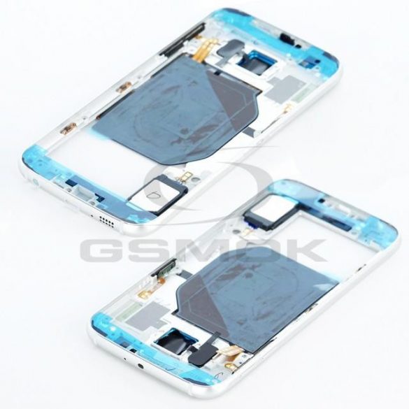 COPERTA MEDIE SAMSUNG G920 GALAXY S6 ALBASTRĂ CU SET AUTOCOLANTE GH96-08583D PACHET DE SERVICII ORIGINAL