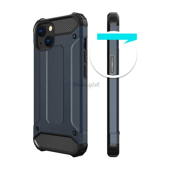 Husă Hybrid Armor Husă Tough Rugged pentru iPhone 13 mini argintiu