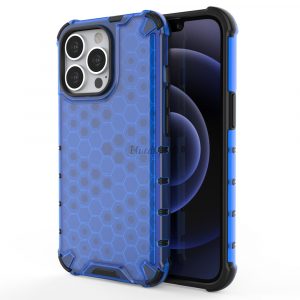 Honeycomb Husă blindată cu TPU Bumper pentru iPhone 13 Pro albastru