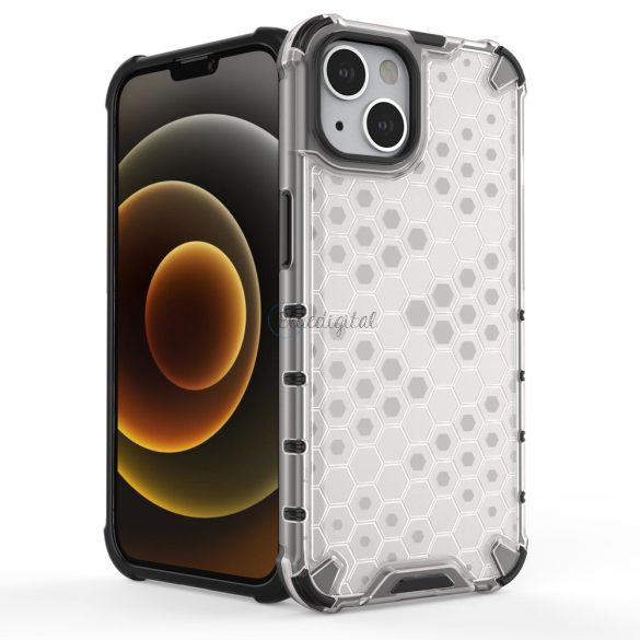 Honeycomb Husă blindată cu TPU Bumper pentru iPhone 13 roșu