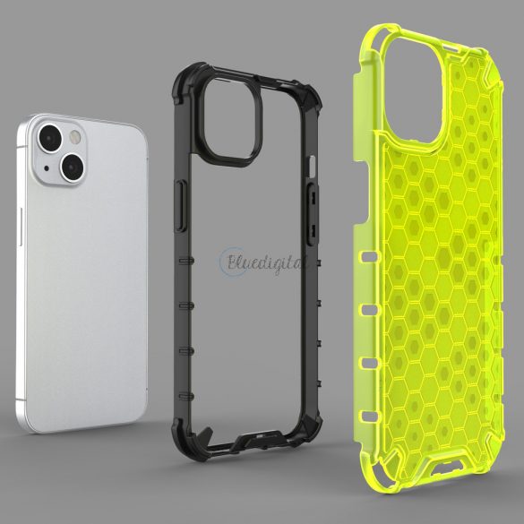 Honeycomb Husă blindată cu TPU Bumper pentru iPhone 13 roșu