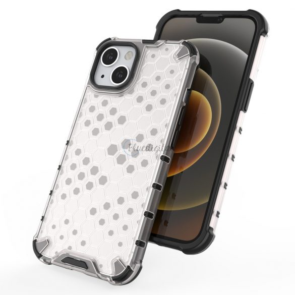 Honeycomb Husă blindată cu TPU Bumper pentru iPhone 13 roșu