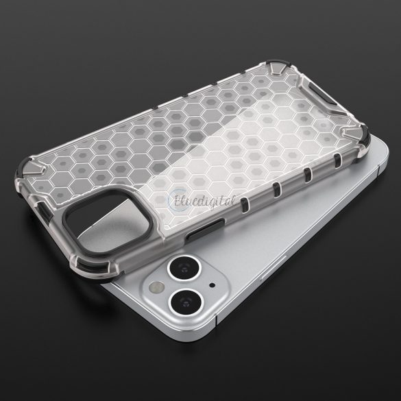 Honeycomb Husă blindată cu TPU Bumper pentru iPhone 13 roșu