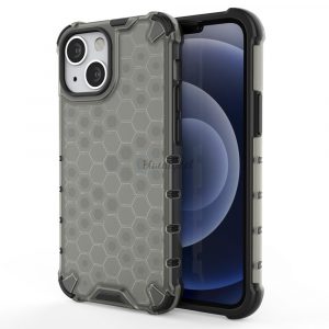 Honeycomb husă Husă blindată cu TPU Bumper pentru iPhone 13 mini negru