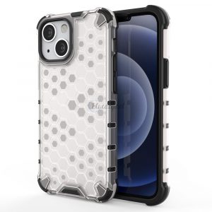 Husa cu armura Honeycomb cu Bumper TPU pentru iPhone 13 mini transparenta