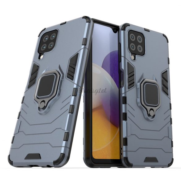 Husă Ring Armor Husă Kickstand Tough Rugged Husă pentru Samsung Galaxy A22 4G albastru