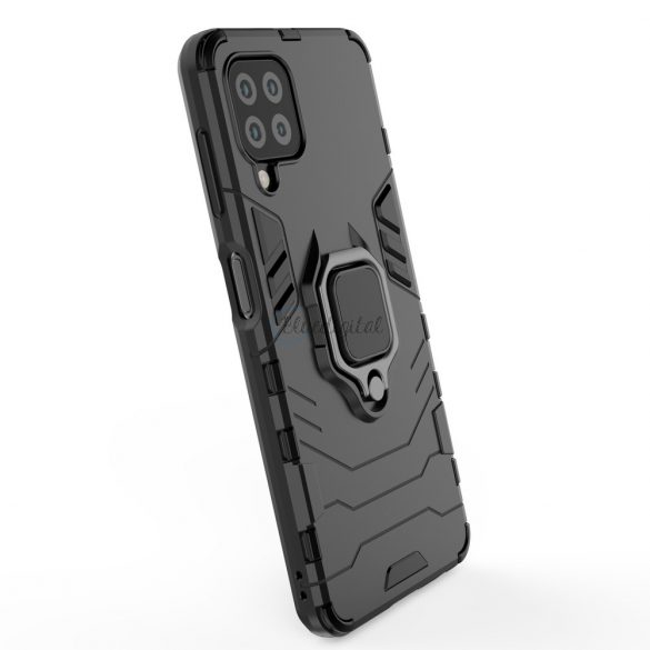 Husă Ring Armor Husă Kickstand Tough Rugged Husă pentru Samsung Galaxy A22 4G albastru