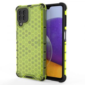 Honeycomb husă Husă blindată cu TPU Bumper pentru Samsung Galaxy A22 4G verde