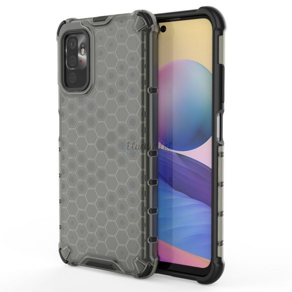 Honeycomb Husă Husă de armură cu TPU Bumper pentru Xiaomi Redmi Note 10 5G / Poco M3 Pro negru