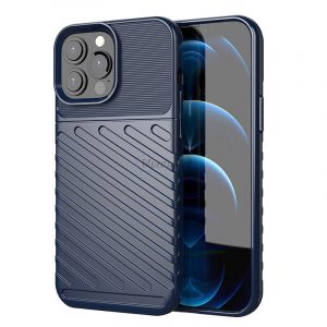 Thunder Husă Flexibil Tough Rugged Husă TPU husă pentru iPhone 13 Pro Max albastru