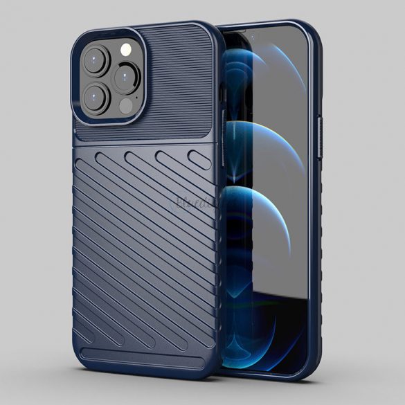 Thunder Husă Flexibil Tough Rugged Husă TPU husă pentru iPhone 13 Pro Max albastru