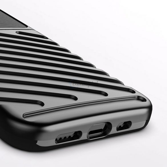 Thunder Case Husă flexibilă, rezistentă, TPU, pentru iPhone 13 Pro, neagră