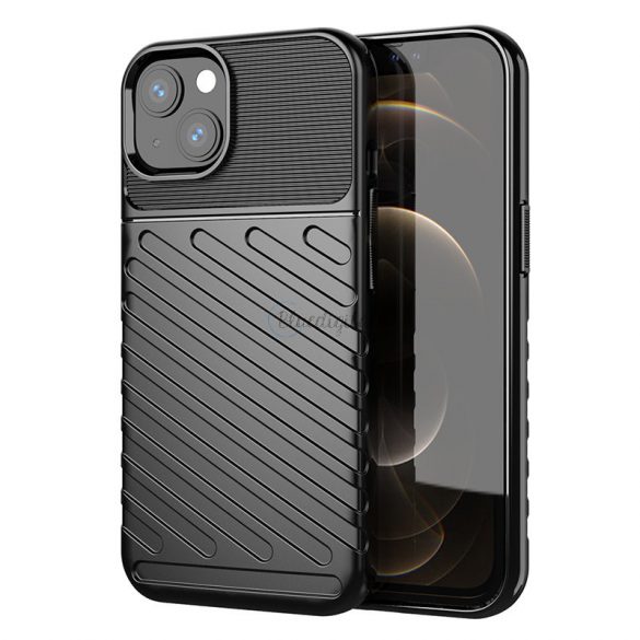 Thunder husă flexibil Tough Rugged Husă TPU husă pentru iPhone 13 mini negru