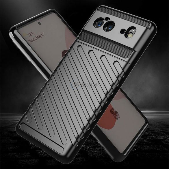 Thunder Husă Flexibil Tough Rugged Husă TPU  pentru Google Pixel 6 negru