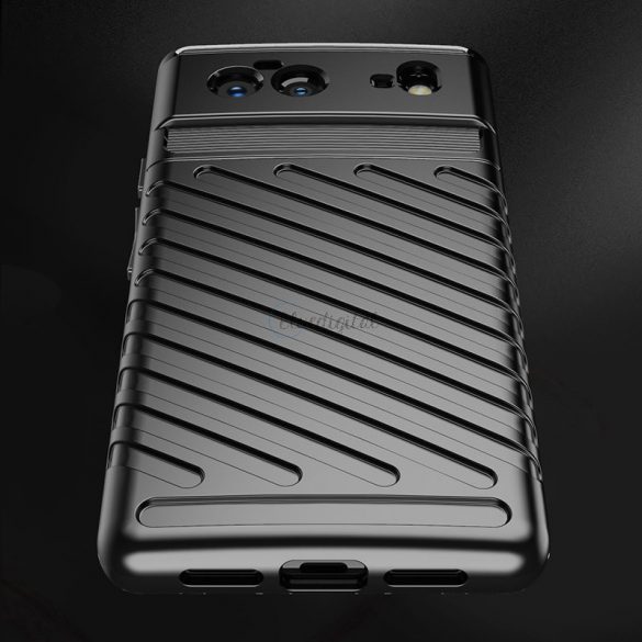 Thunder Husă Flexibil Tough Rugged Husă TPU  pentru Google Pixel 6 negru