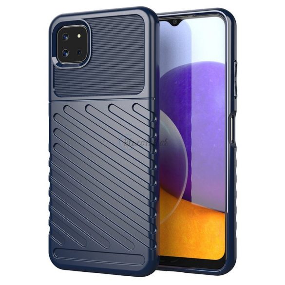 Thunder Husă Flexibil Tough Rugged Husă TPU husă pentru Samsung Galaxy A22 5G albastru