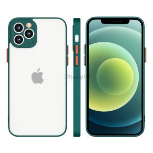 Husă translucidă flexibilă din silicon Milky Case pentru Samsung Galaxy S21+ 5G (S21 Plus 5G) verde închis