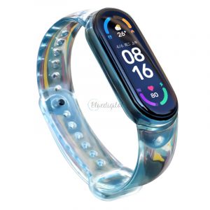 Înlocuire silicon bandă curea pentru Xiaomi Mi Band 6 / 5 albastru