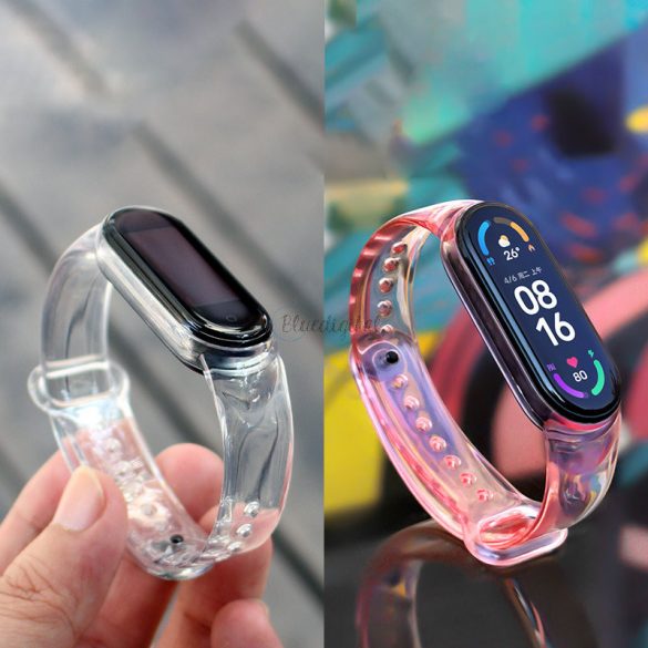 Înlocuire silicon bandă curea pentru Xiaomi Mi Band 6 / 5 albastru