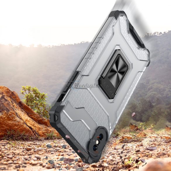 Husa Crystal Ring Kickstand Tough Rugged Husa pentru iPhone XS Max rosie