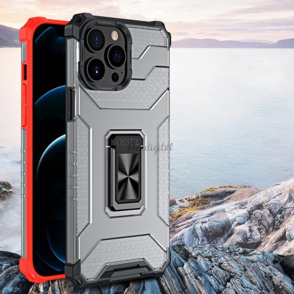 Crystal Ring husă Kickstand Tough Rugged Husă pentru iPhone 11 Pro negru