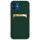 Card Case Husa portofel din silicon cu documente suport card pentru Samsung Galaxy A42 5G verde inchis