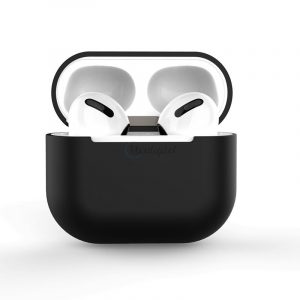 Apple AirPods 3 silicon moale husă căști negru (husă C)