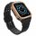 Protectie curea Curea cu carcasa cu carcasa pentru Apple Watch 7 / SE (41/40 / 38mm) Carcasa Armored Watch Cover neagra