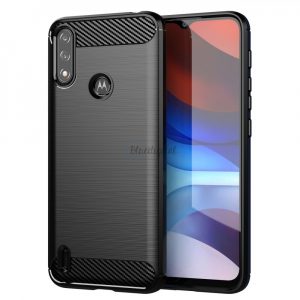 Carbon Husă Husă flexibilă pentru Motorola Moto E7i Power negru