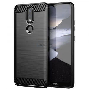 Husă CarbonHusăTPU cu Husă flexibil pentru Nokia 2.4 negru