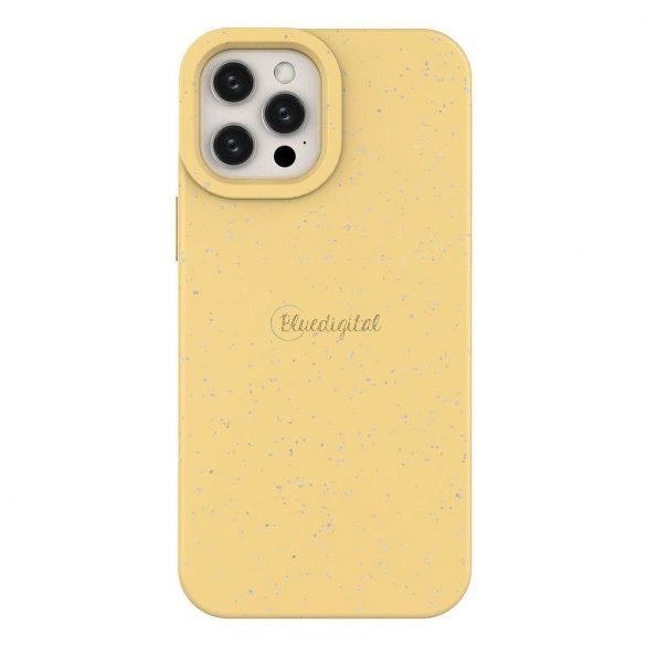 Husa Eco Case pentru iPhone 12 Pro Max Husa din silicon Husa telefon galben