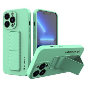 Wozinsky Kickstand husă Husă de silicon flexibil cu un stand iPhone 13 Pro Max mint