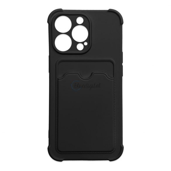 Card Armor Husă pentru iPhone 13 mini card portofel Air Bag blindateHusănegru