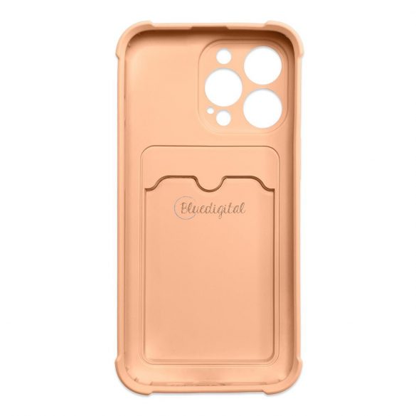 Husă card Armor pentru iPhone 11 Pro portofel pentru carduri Airbag carcasă blindată roz