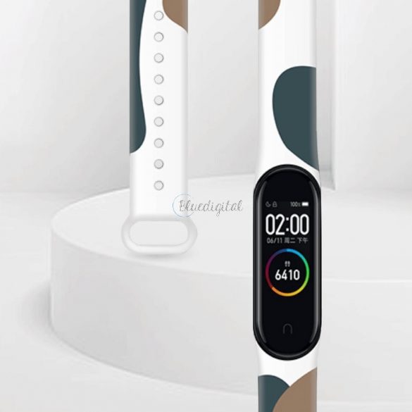 Curea Moro de înlocuire a benzii pentru Xiaomi Mi Band 4 / Mi Band 3 brățară camo negru (6)