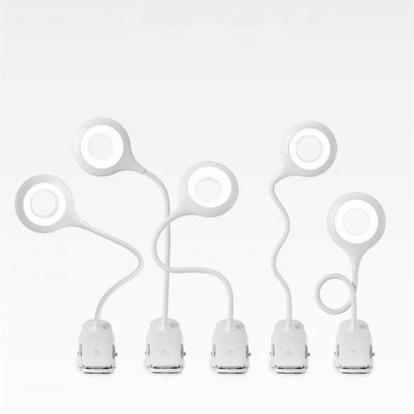 Lampă de lectură LED fără fir cu clemă + cablu micro USB negru