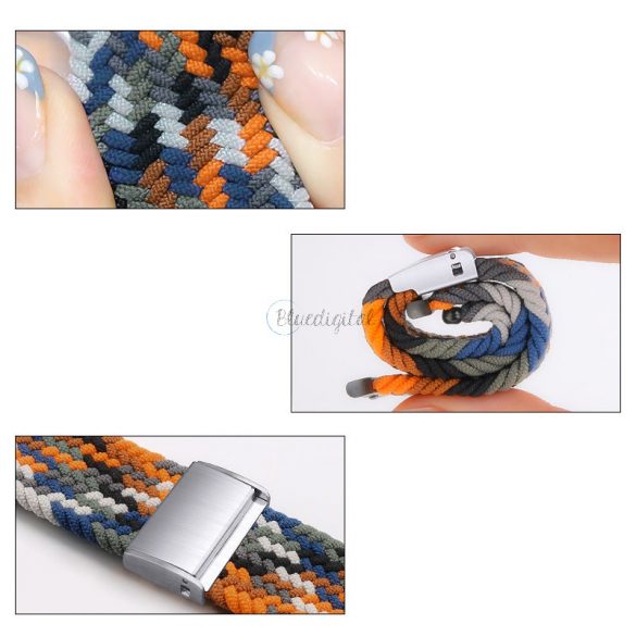 Curea Fabric Band pentru ceas 9 / 8 / 7 / 6 / SE / 5 / 4 / 3 / 2 (41mm / 40mm / 38mm) împletit tesatura curea ceas brățară model 2