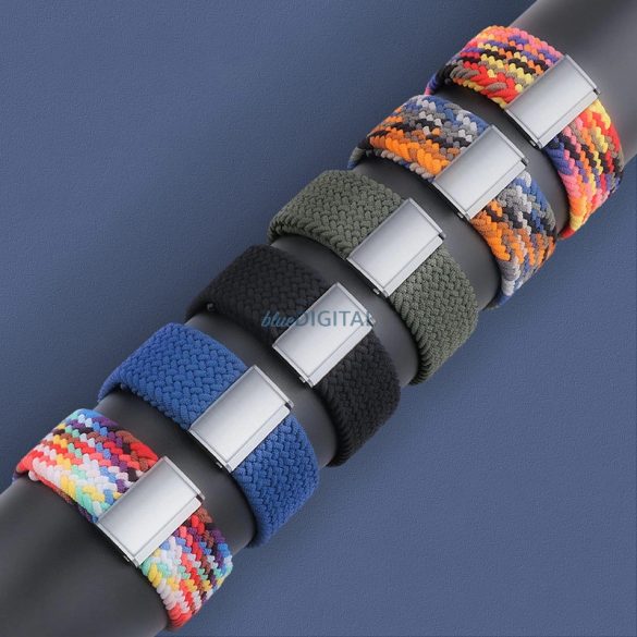 Curea Fabric Band pentru ceas 9 / 8 / 7 / 6 / SE / 5 / 4 / 3 / 2 (41mm / 40mm / 38mm) împletit Fabric curea ceas brățară albastru