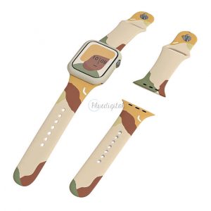 Curea Moro Band pentru Apple Watch 9 / 8 / 7 / 6 / SE / 5 / 4 / 3 / 2 (41mm / 40mm / 38mm) Silicone Strap Watch Brățară model 1