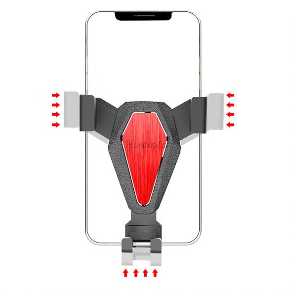 Suport auto Gravity pentru smartphone, grilă de aerisire neagră (YC07)