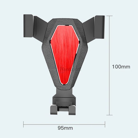 Suport auto Gravity pentru smartphone, grilă de aerisire neagră (YC07)