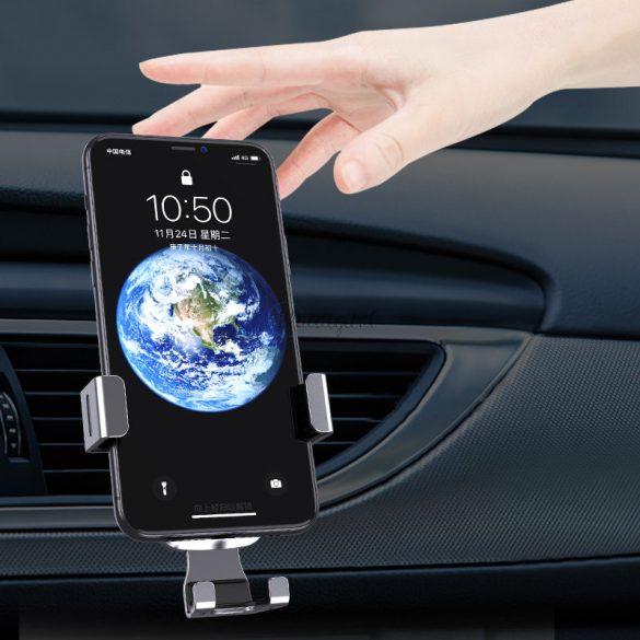 Suport auto pentru smartphone Gravity, aerisire albastru (YC08)