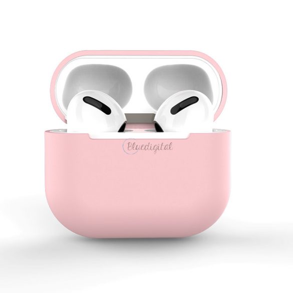 Husa pentru AirPods Pro husa moale din silicon pentru casti roz (carcasa C)