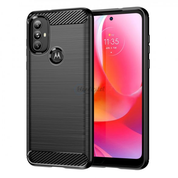 Carbon Husă Husă flexibilă pentru Motorola Moto G Power 2022 negru