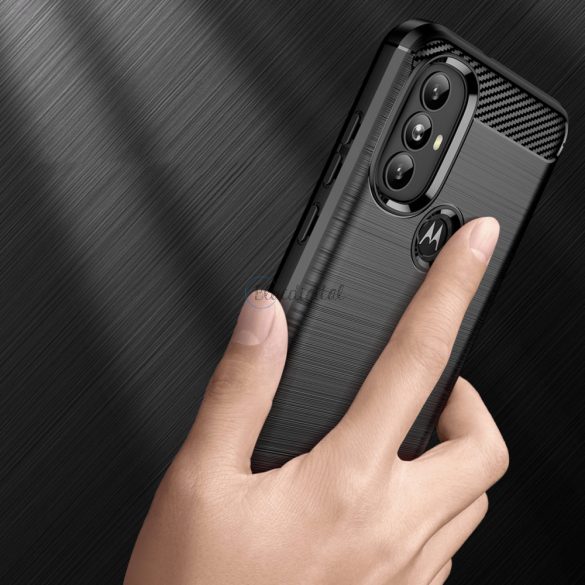 Carbon Husă Husă flexibilă pentru Motorola Moto G Power 2022 negru