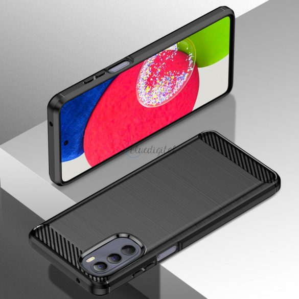 Husă flexibil Carbon Husă pentru Motorola Moto G Stylus 2022 negru