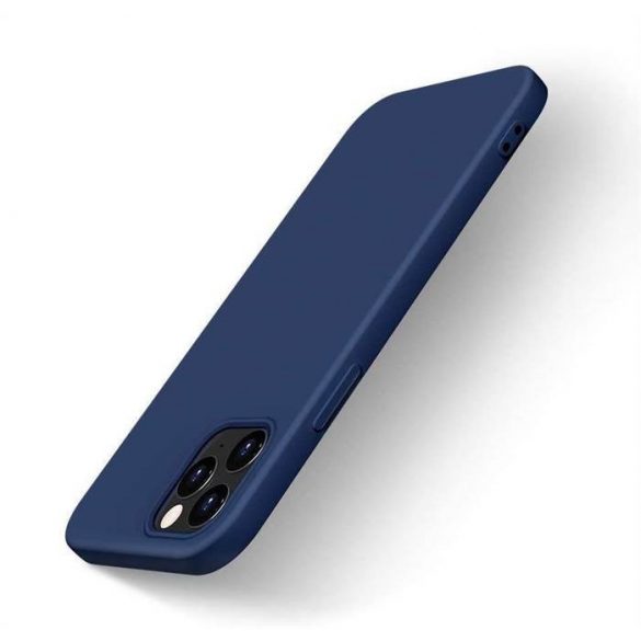 Husa din silicon Husa flexibila moale din cauciuc pentru iPhone 13 Pro albastra