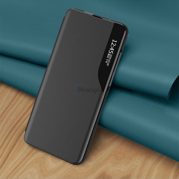 Eco Leather View HusăHusăelegantă tip bibliotecă cu suport pentru Samsung Galaxy A52s 5G / A52 5G / A52 4G roșu