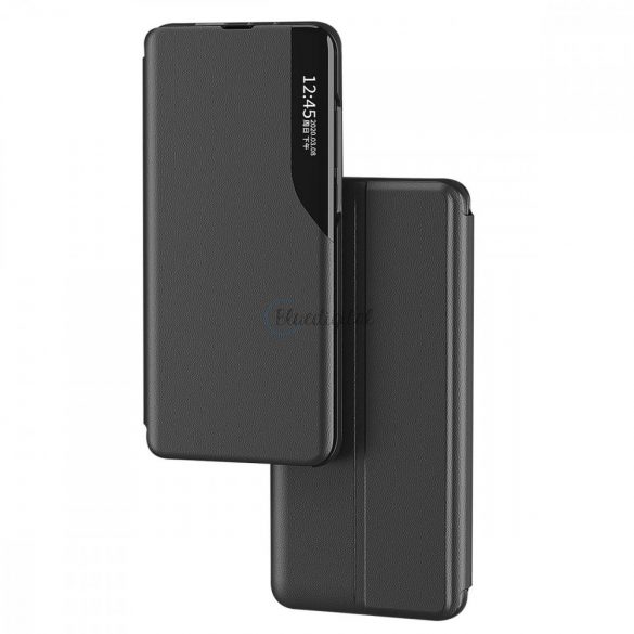 Eco Leather View HusăHusăelegantă cu Husă flip și funcție stand pentru Samsung Galaxy S22 + (S22 Plus) negru