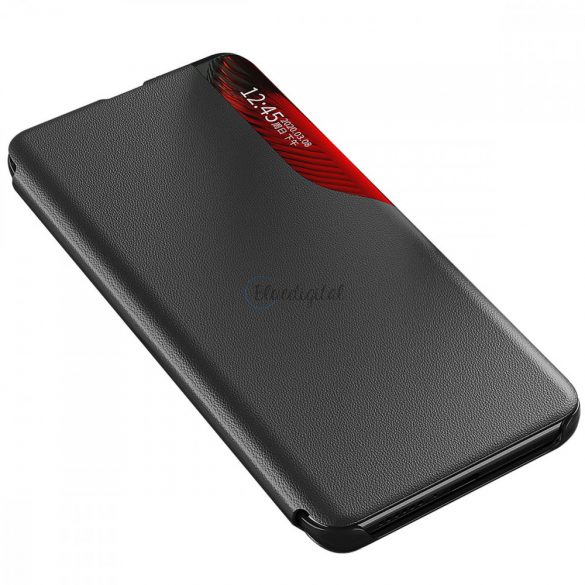 Eco Leather View HusăHusăelegantă cu Husă flip și funcție stand pentru Samsung Galaxy S22 + (S22 Plus) negru